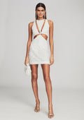 Mary Sequin Dress by retrofête in White, product image 1