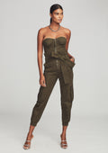 Addison Jumpsuit by retrofête in Army Green, product image 1
