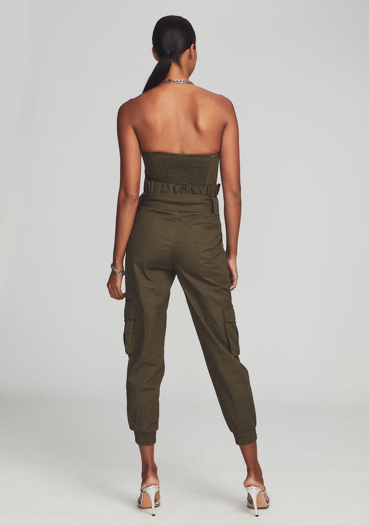 Addison Jumpsuit by retrofête in Army Green, product image 4