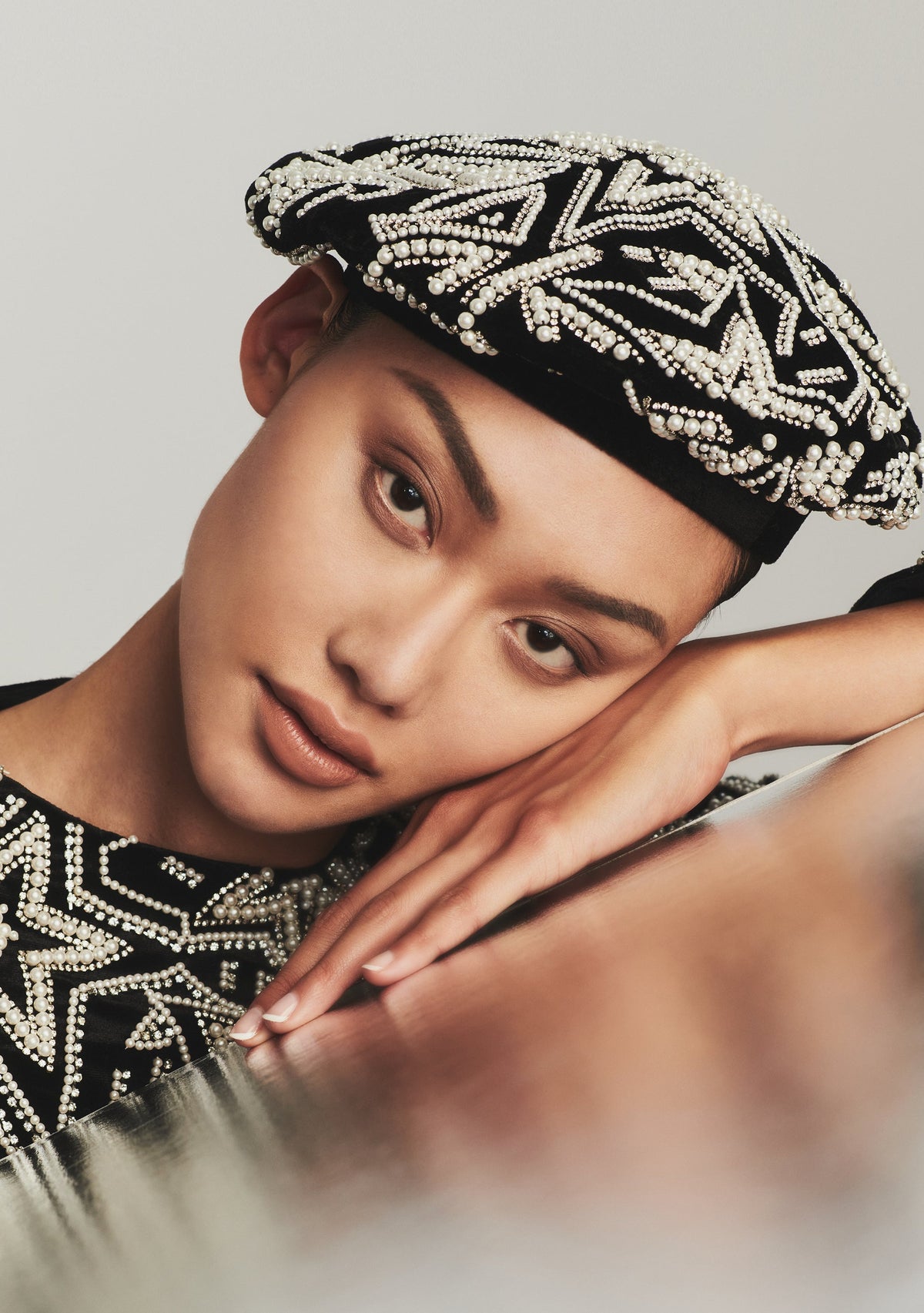 Leo Beret by retrofête in Pearl Star, product image 1