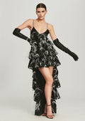 Elara Dress by retrofête in White Feather, product image 1