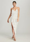 Fringe Rebecca Dress by retrofête in White Fringe, product image 1