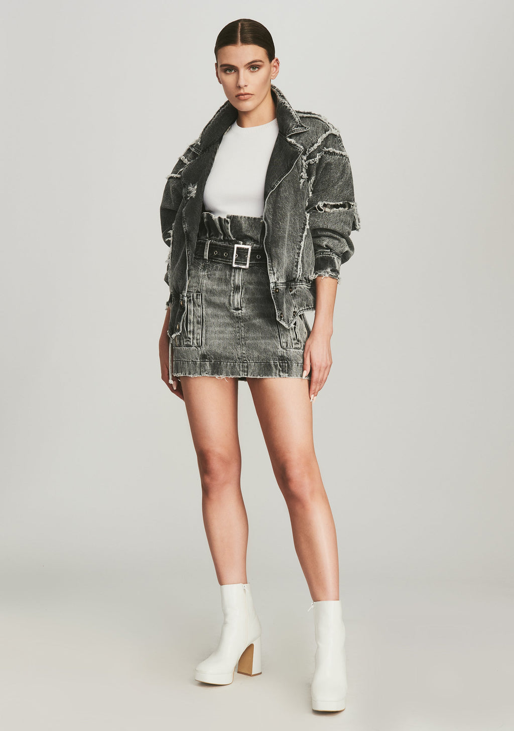 Shalina Skirt by retrofête in Slate Grey, product image 1