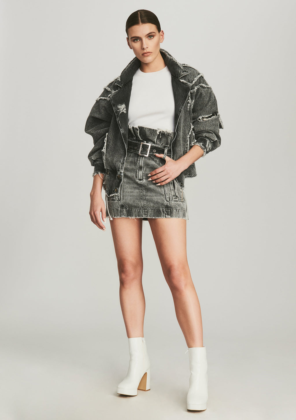 Shalina Skirt by retrofête in Slate Grey, product image 2