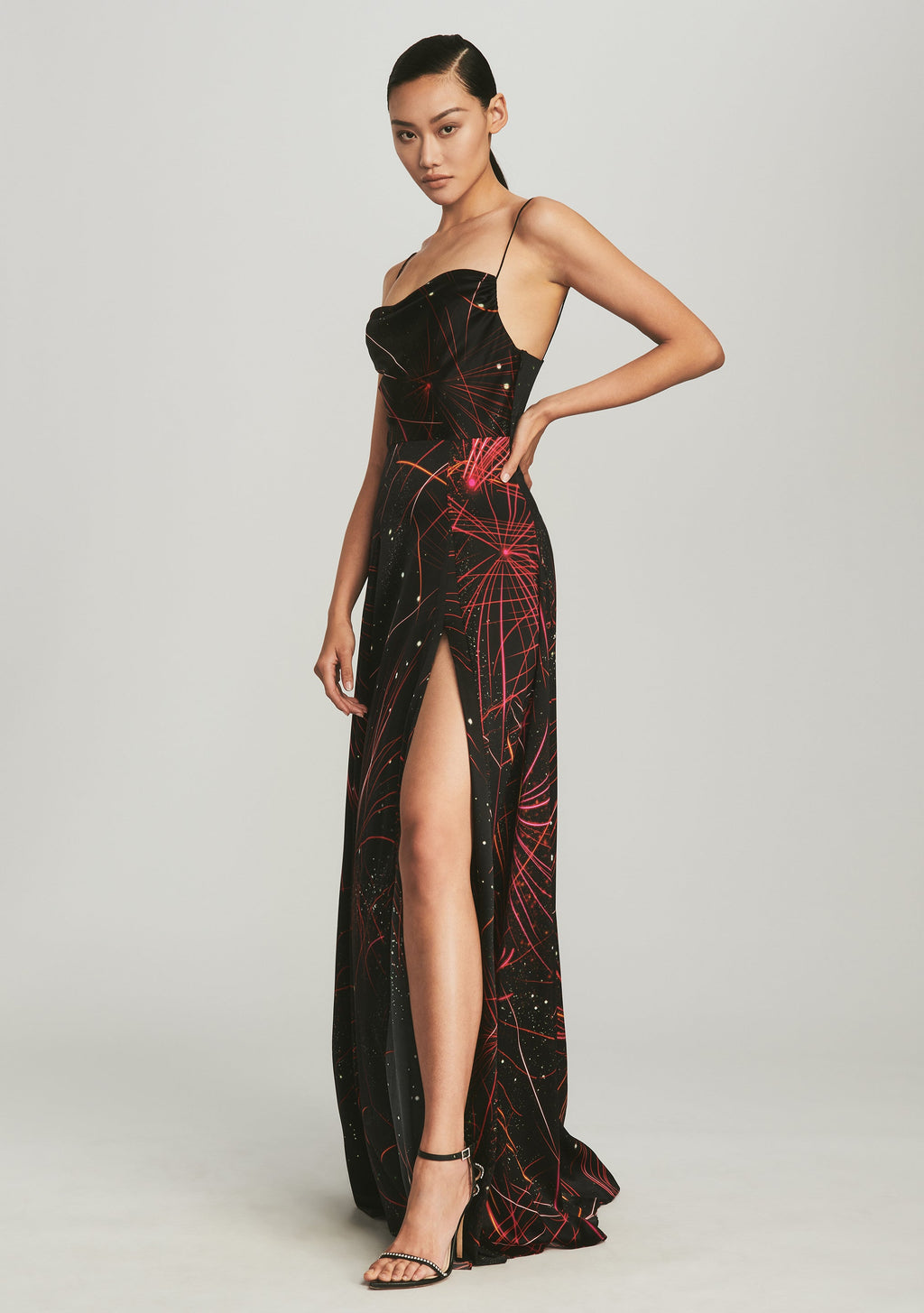 Gracie Silk Dress by retrofête in Fireworks, product image 3