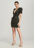 Stasha Dress by retrofête in Obsidian Black, product image 1