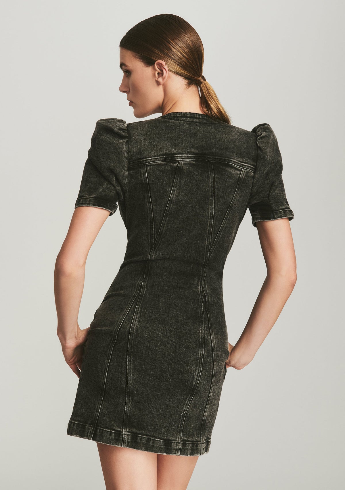 Stasha Dress by retrofête in Obsidian Black, product image 4