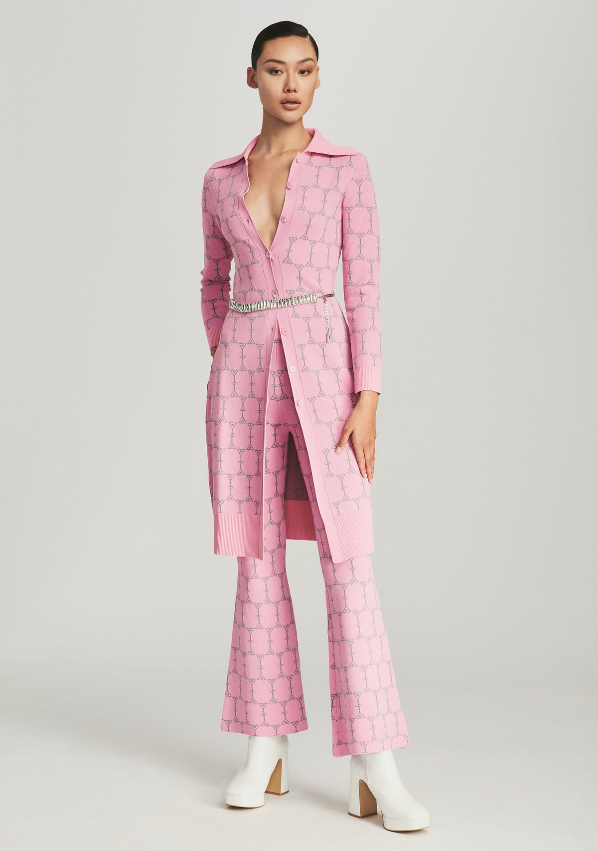 Maui Cardigan by retrofête in Pink Martini, product image 1