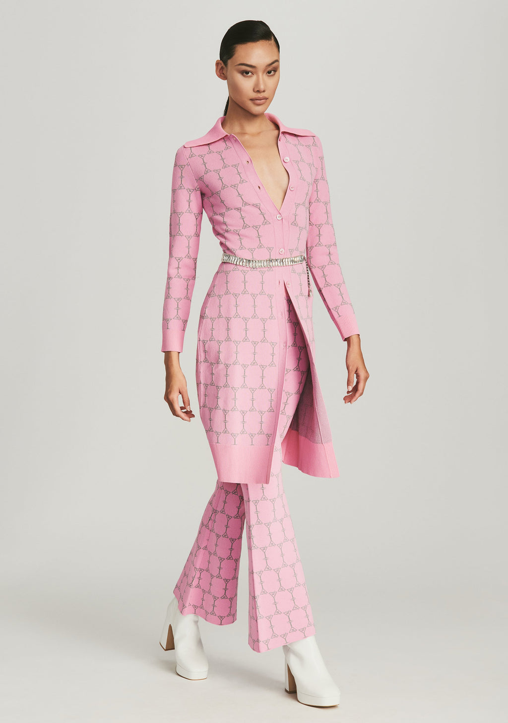 Maui Cardigan by retrofête in Pink Martini, product image 3