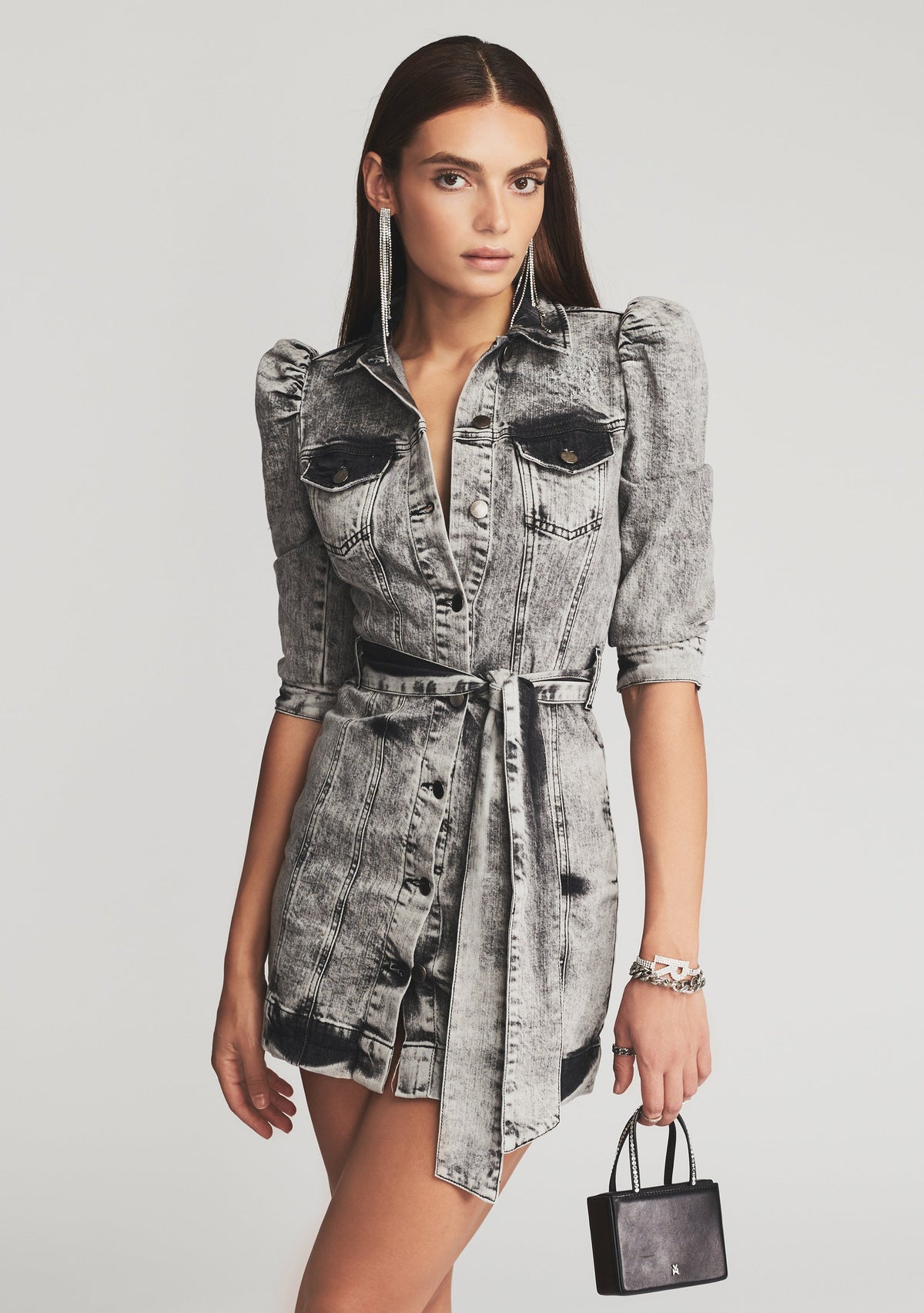 Lema Dress by retrofête in Acid Grey, product image 6