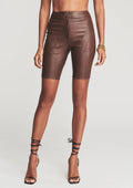 Amanda Short by retrofête in Brown Leather, product image 1