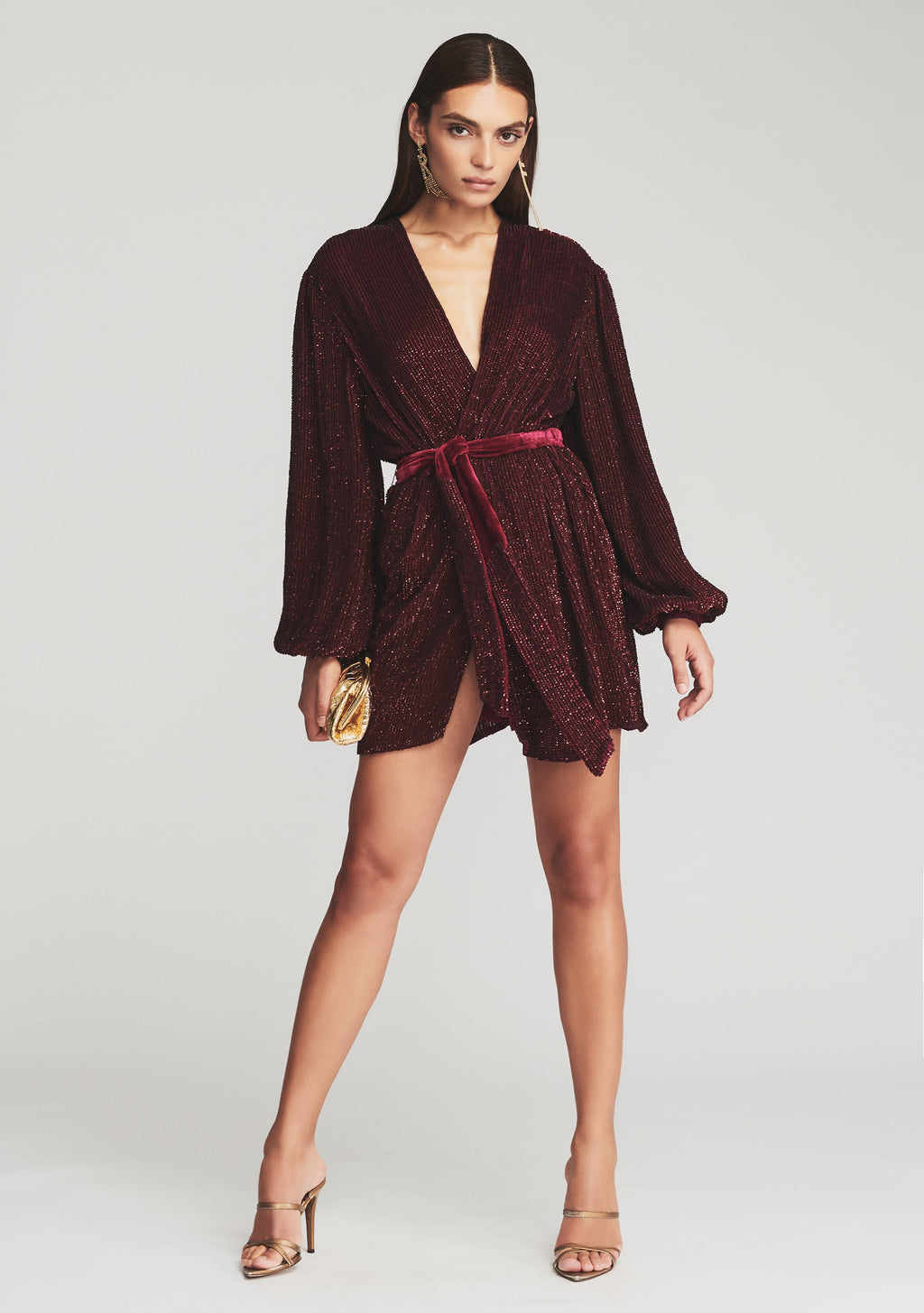 Gabrielle Robe by retrofête in Plum, product image 1
