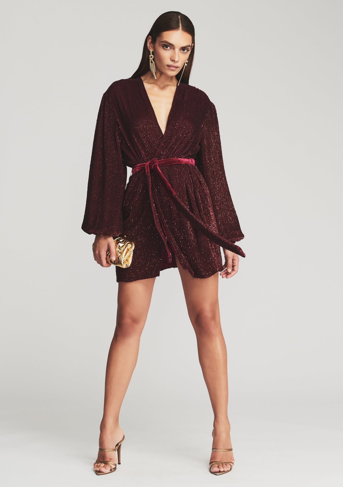 Gabrielle Robe by retrofête in Plum, product image 5