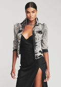 Ada Denim Jacket by retrofête in Acid Grey, product image 1