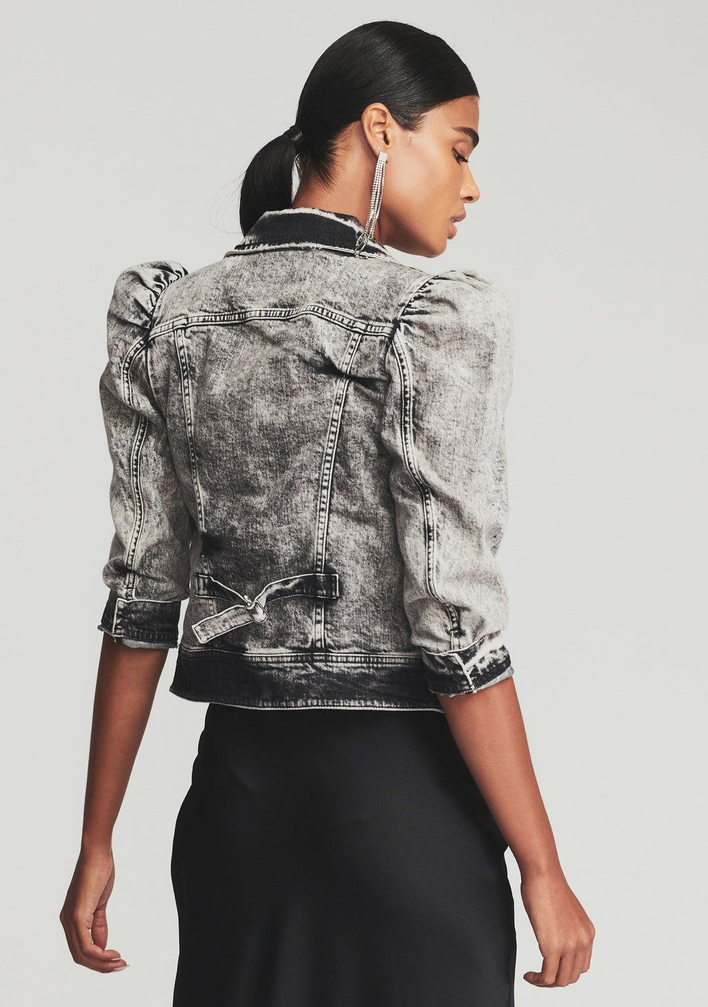 Ada Denim Jacket by retrofête in Acid Grey, product image 4
