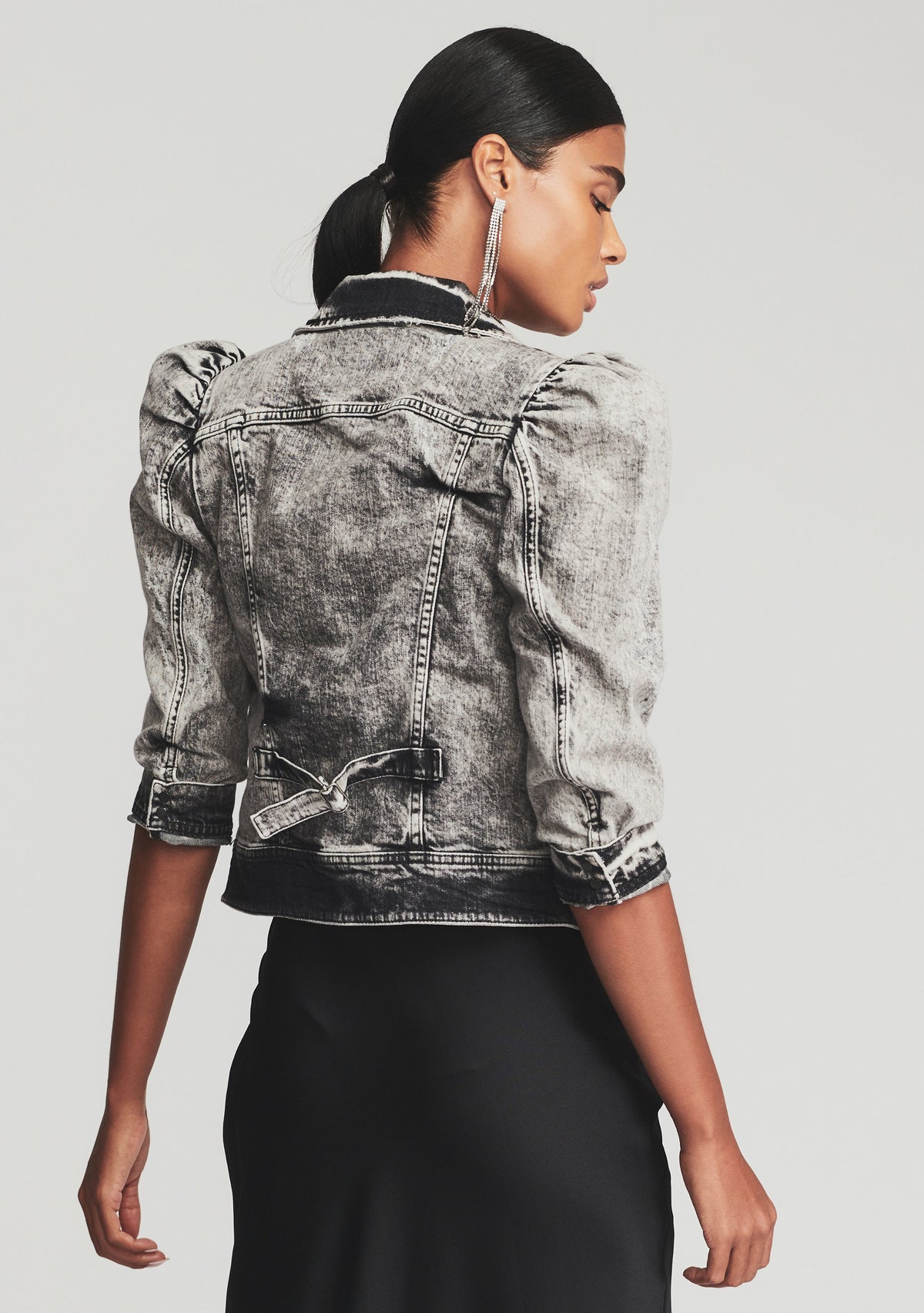 Ada Denim Jacket by retrofête in Acid Grey, product image 4