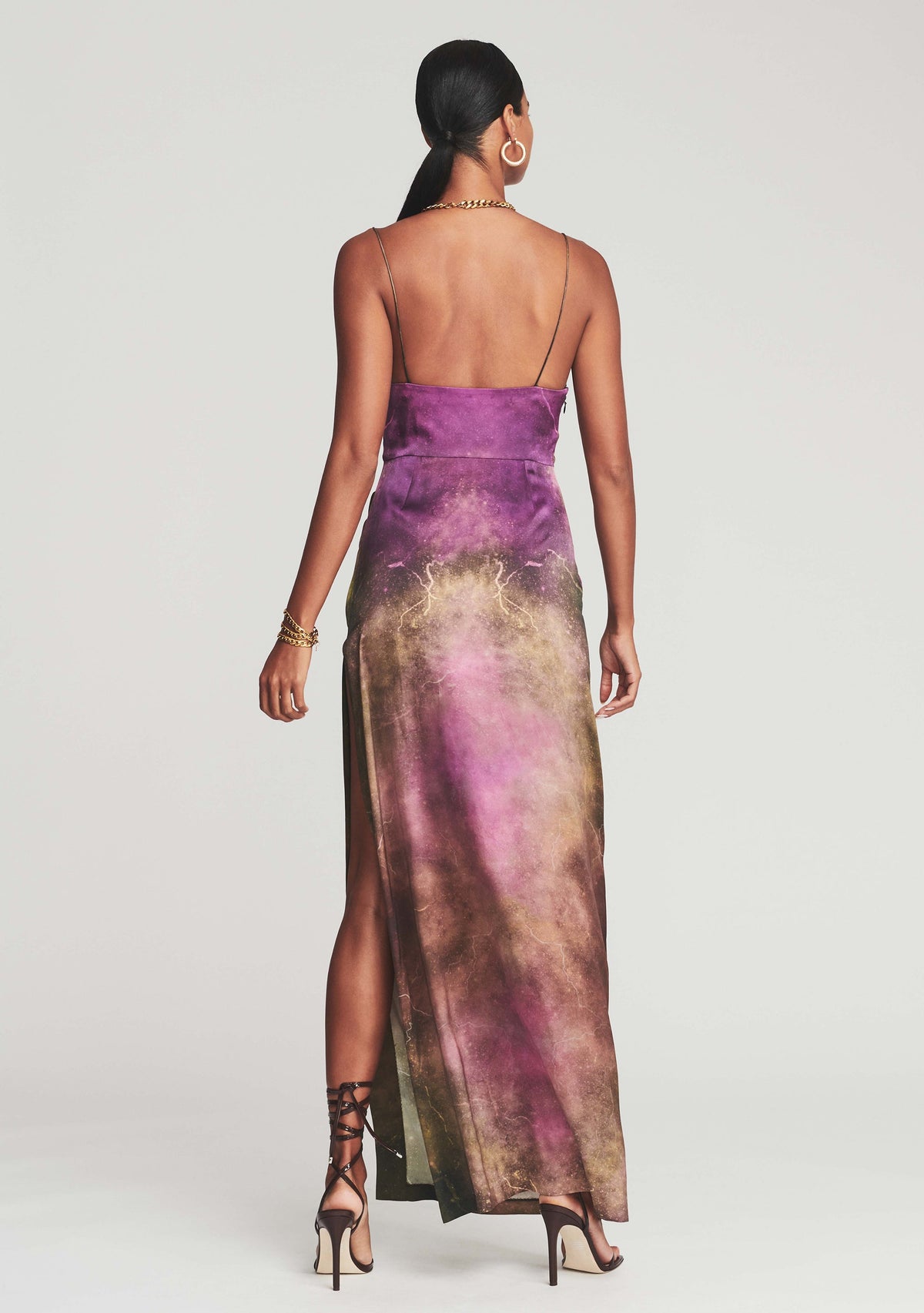 Marlene Silk Dress by retrofête in Vintage Thunderstorm, product image 4