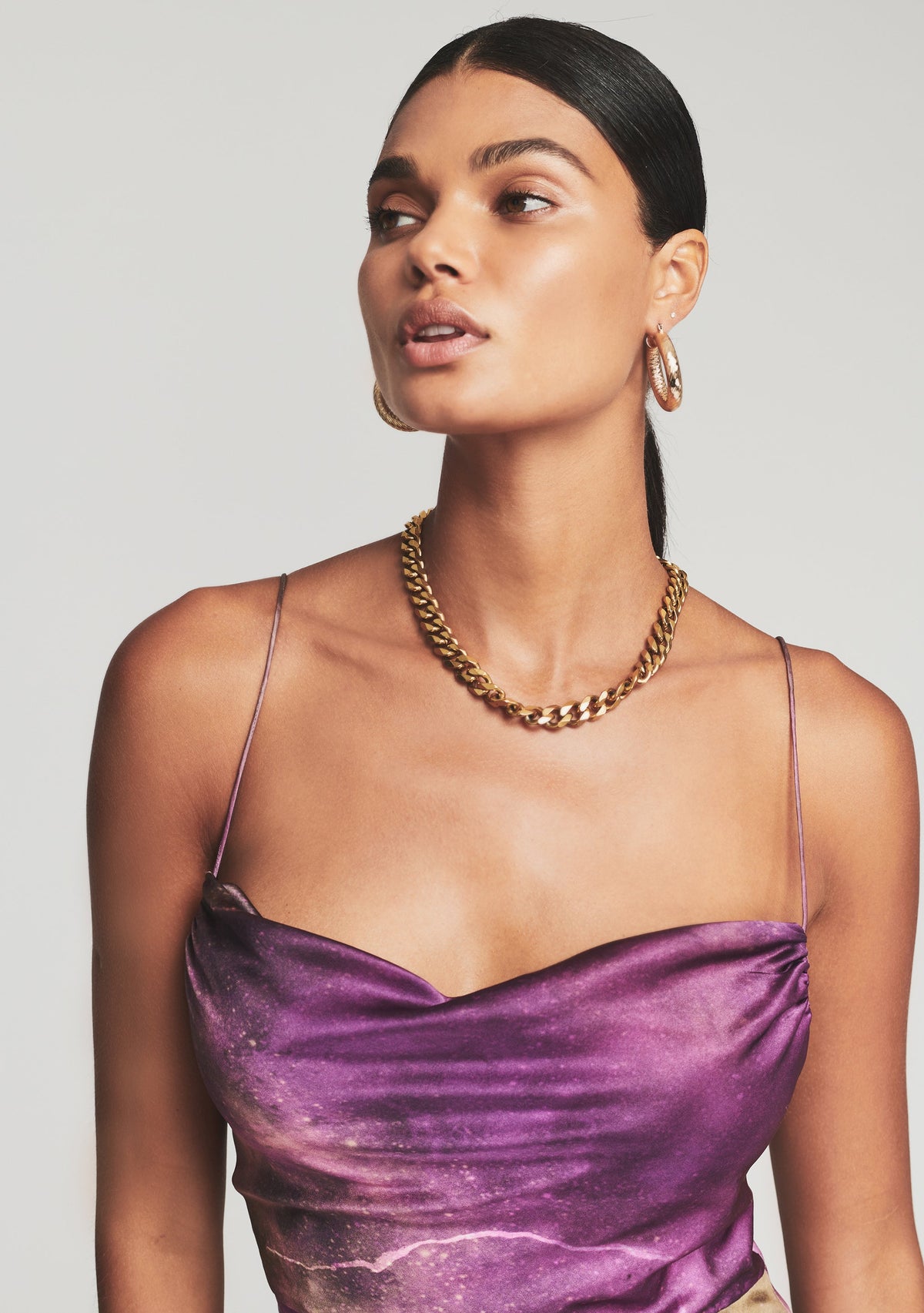 Marlene Silk Dress by retrofête in Vintage Thunderstorm, product image 5
