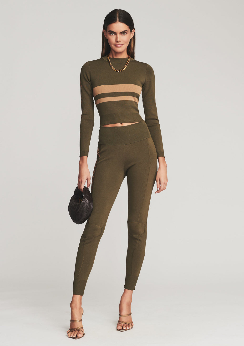 Portia Sweater by retrofête in Army Green, product image 2