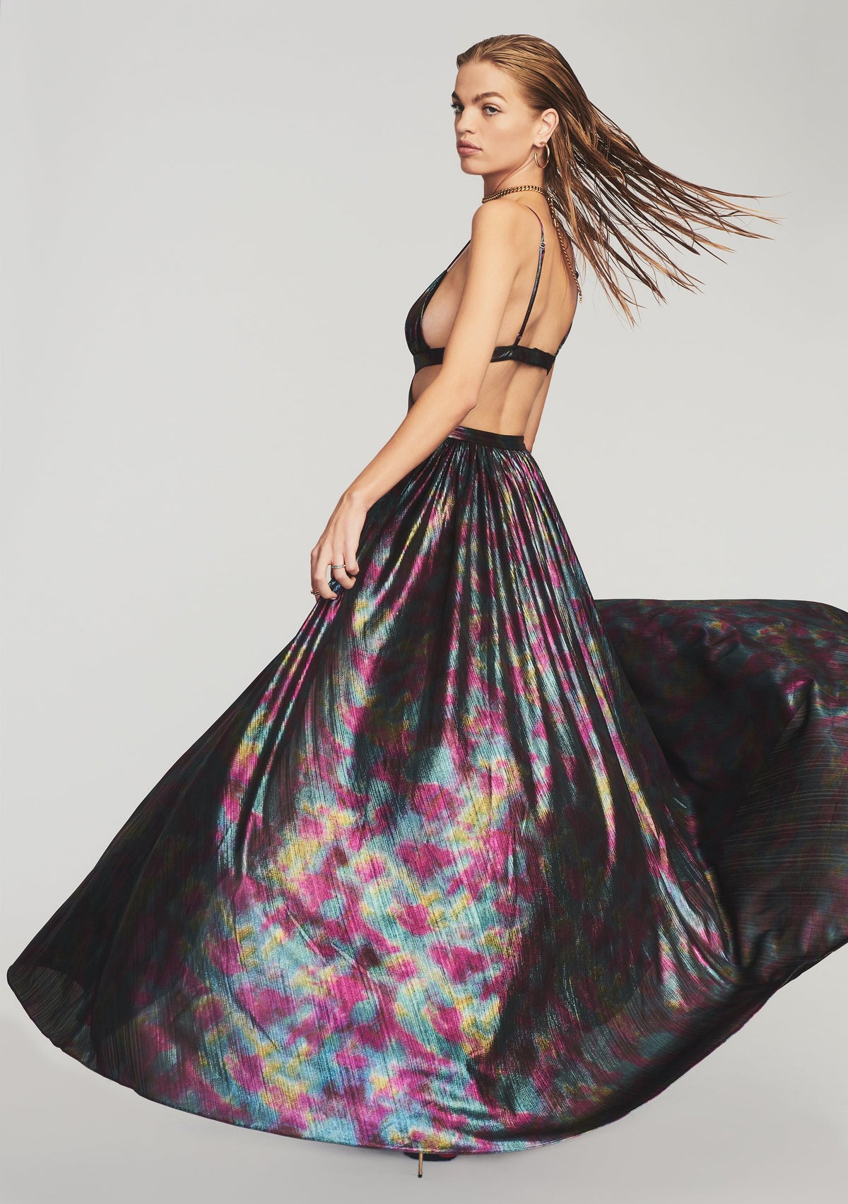 Jett Dress by retrofête in Midnight Iridescent, product image 5