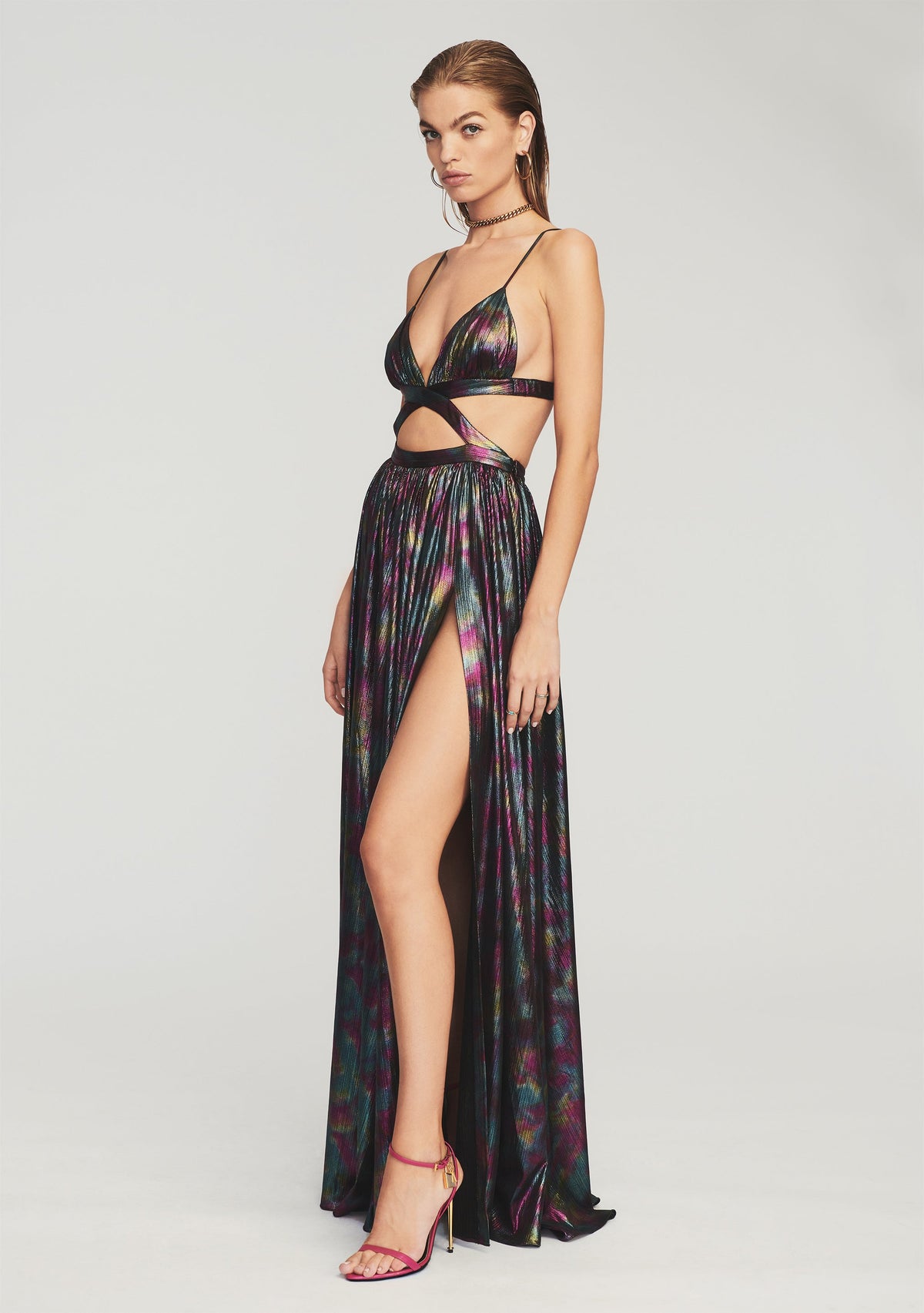 Jett Dress by retrofête in Midnight Iridescent, product image 3