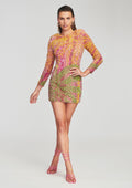 Nikki Sequin Palm Dress by retrofête in Tropical Palm, product image 1