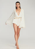 Jasper Silk Romper by retrofête in White, product image 1