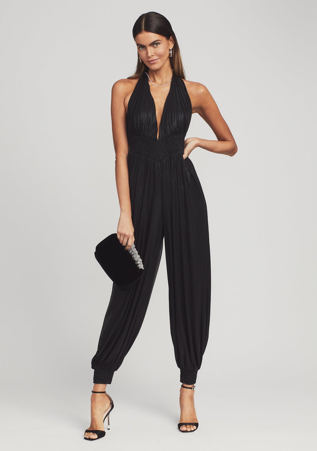 Rada Jumpsuit by retrofête in Black, product image 2