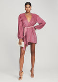 Gabrielle Sequin Robe by retrofête in Pastel Pink, product image 1