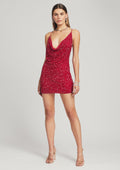 Mich Sequin Dress by retrofête in Fuchsia, product image 1