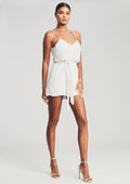 Claire Sequin Dress by retrofête in Moonglow White, product image 1