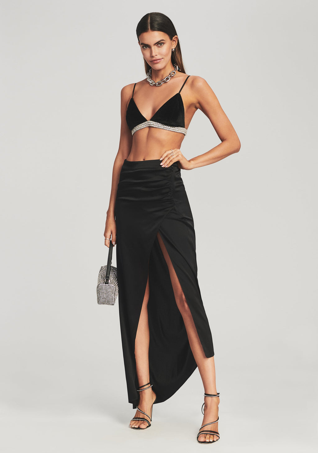 Naomi Skirt by SEROYA in Black, product image 3
