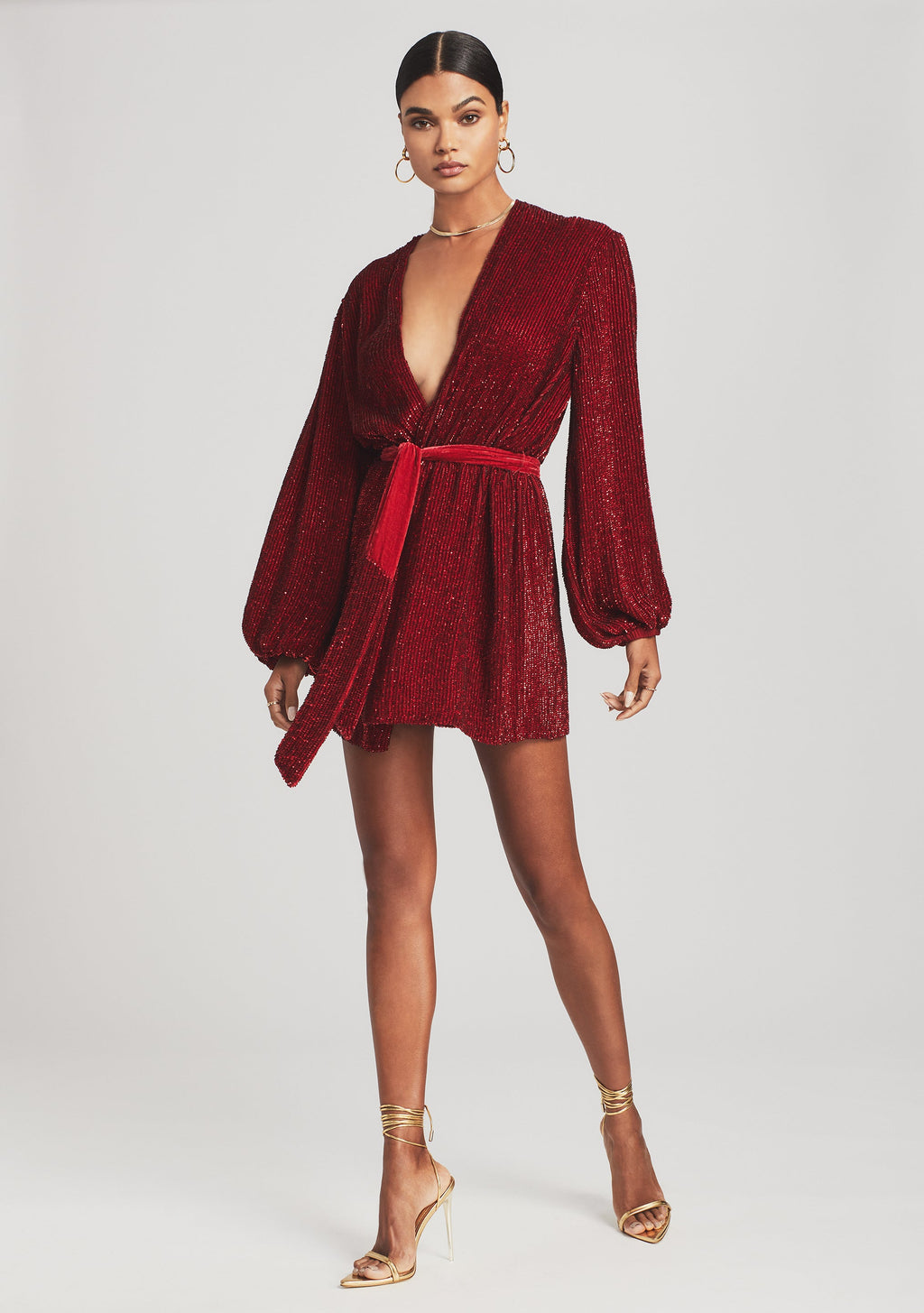 Gabrielle Robe by retrofête in Ruby, product image 1