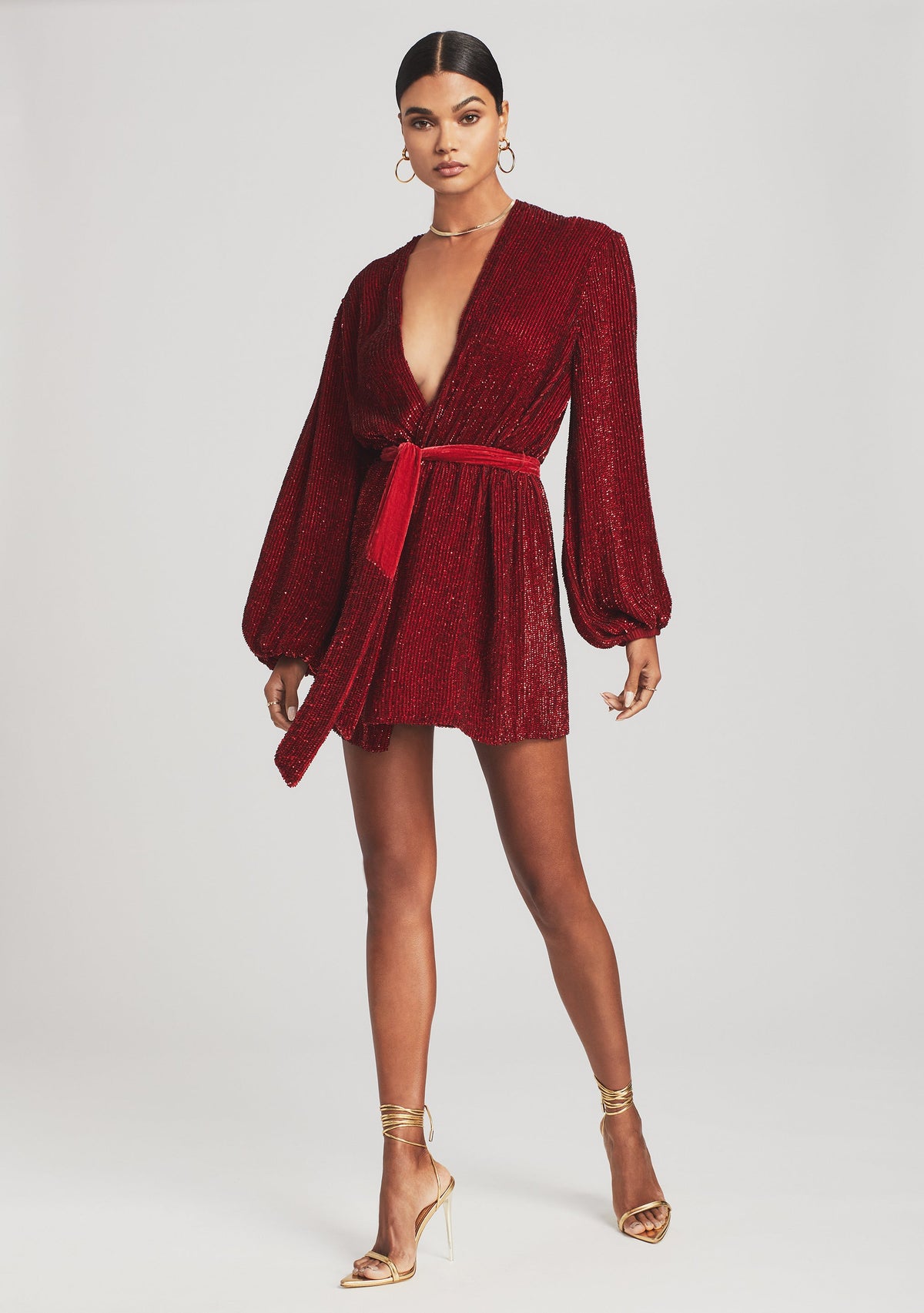Gabrielle Robe by retrofête in Ruby, product image 1