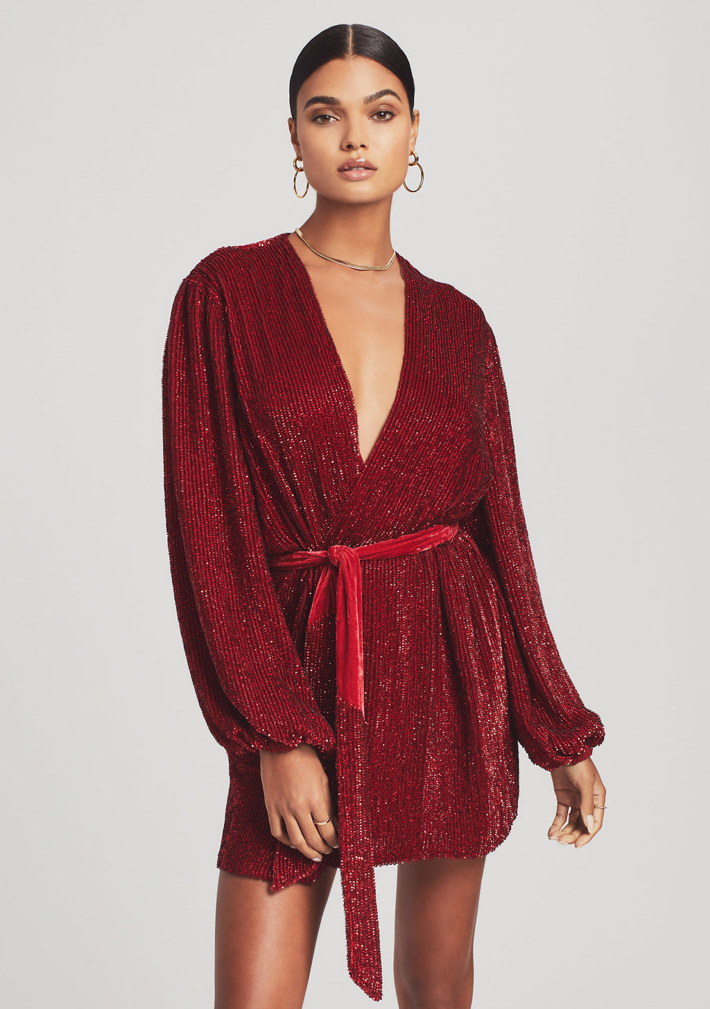 Gabrielle Robe by retrofête in Ruby, product image 6