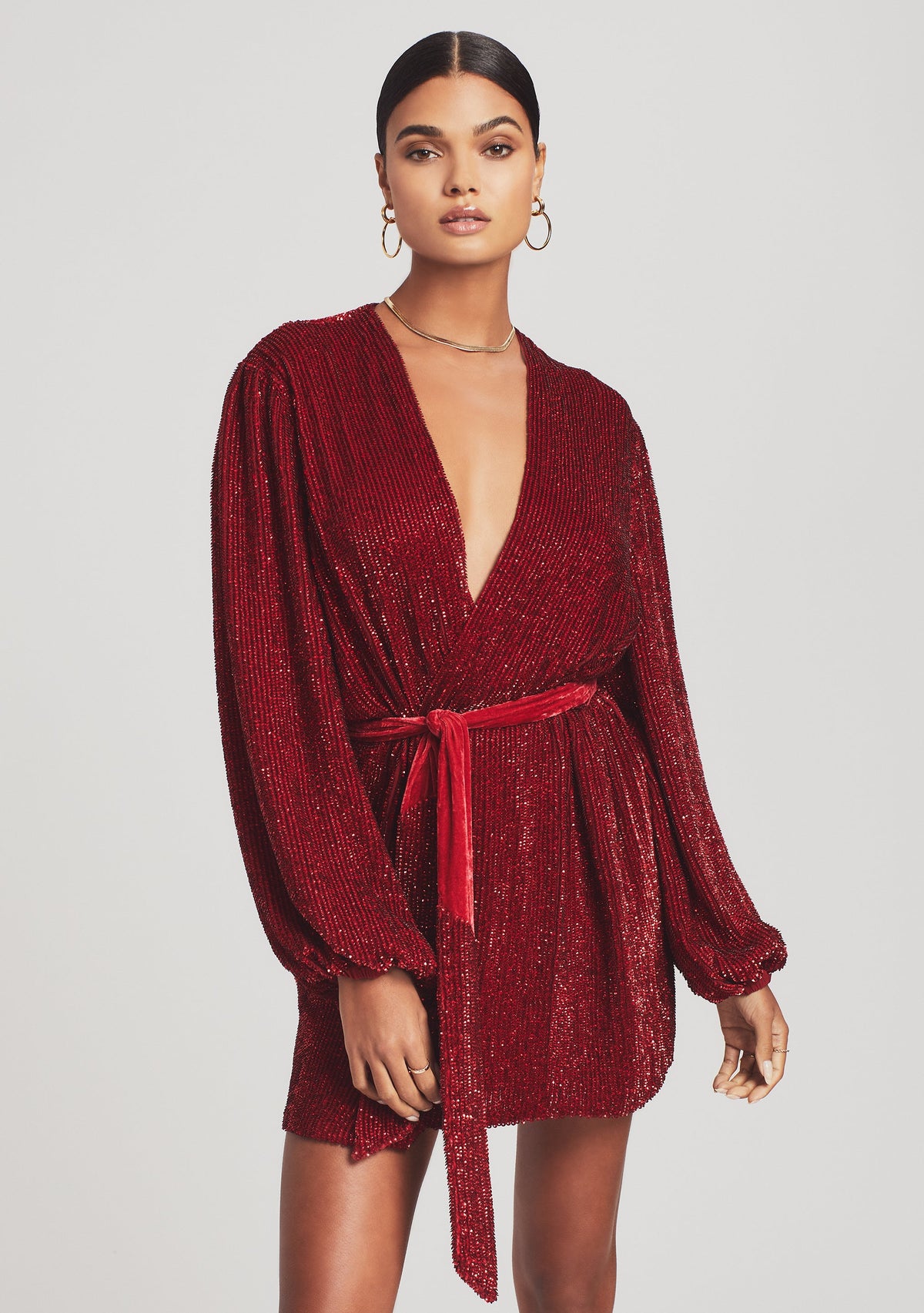Gabrielle Robe by retrofête in Ruby, product image 6