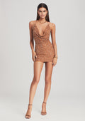 Mich Sequin Dress by retrofête in Bronze, product image 1