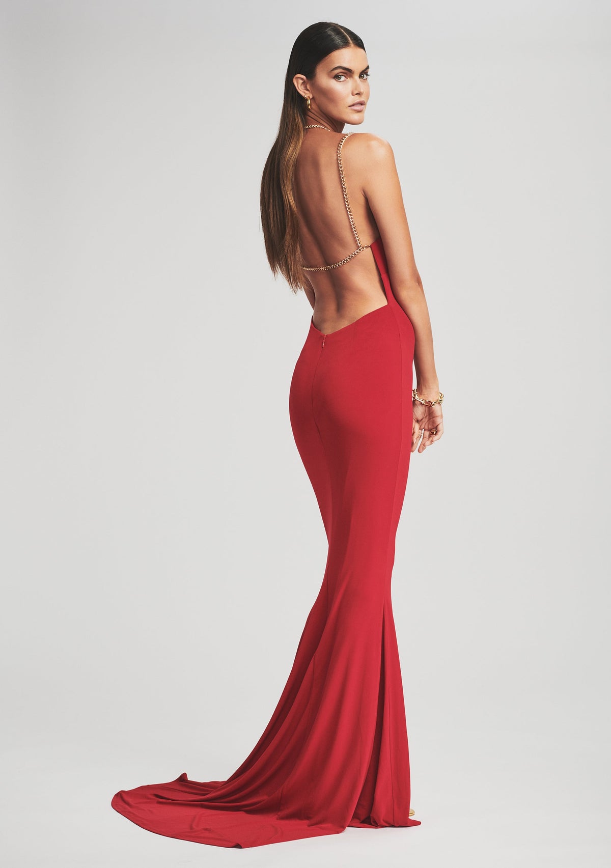Valentina Dress by retrofête in Red, product image 1