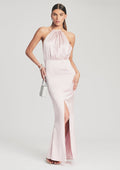 Emilia Silk Dress by retrofête in Pastel Pink, product image 1