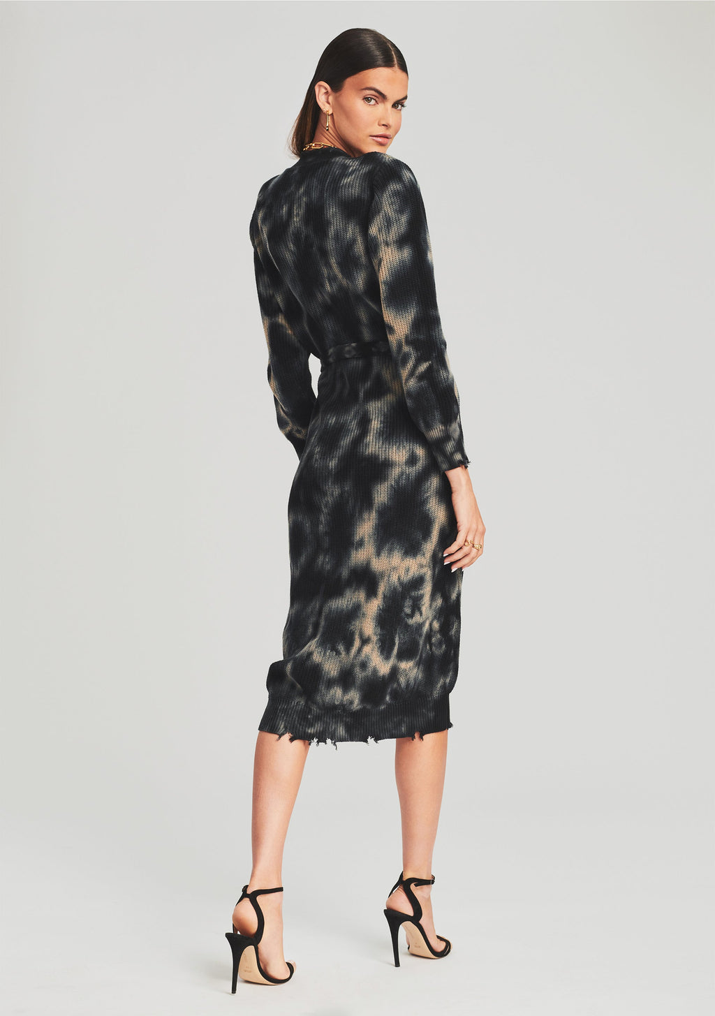Amanda Sweater by SEROYA in Beige Tie-Dye, product image 4