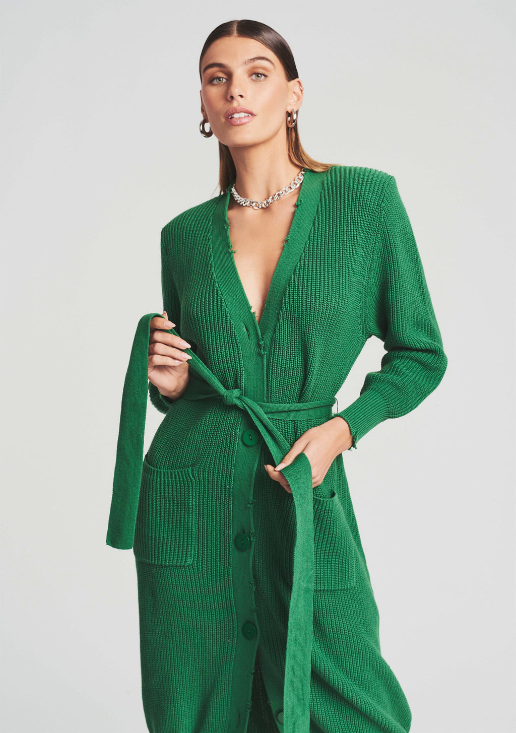 Amanda Sweater by SEROYA in Amazon Green, product image 2