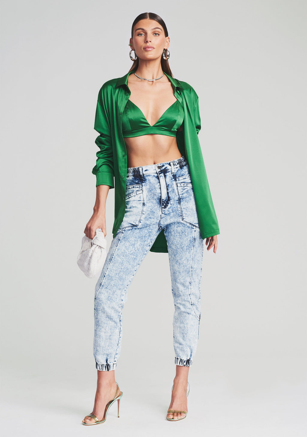 Myla Pant by retrofête in Light Blue Acid, product image 3