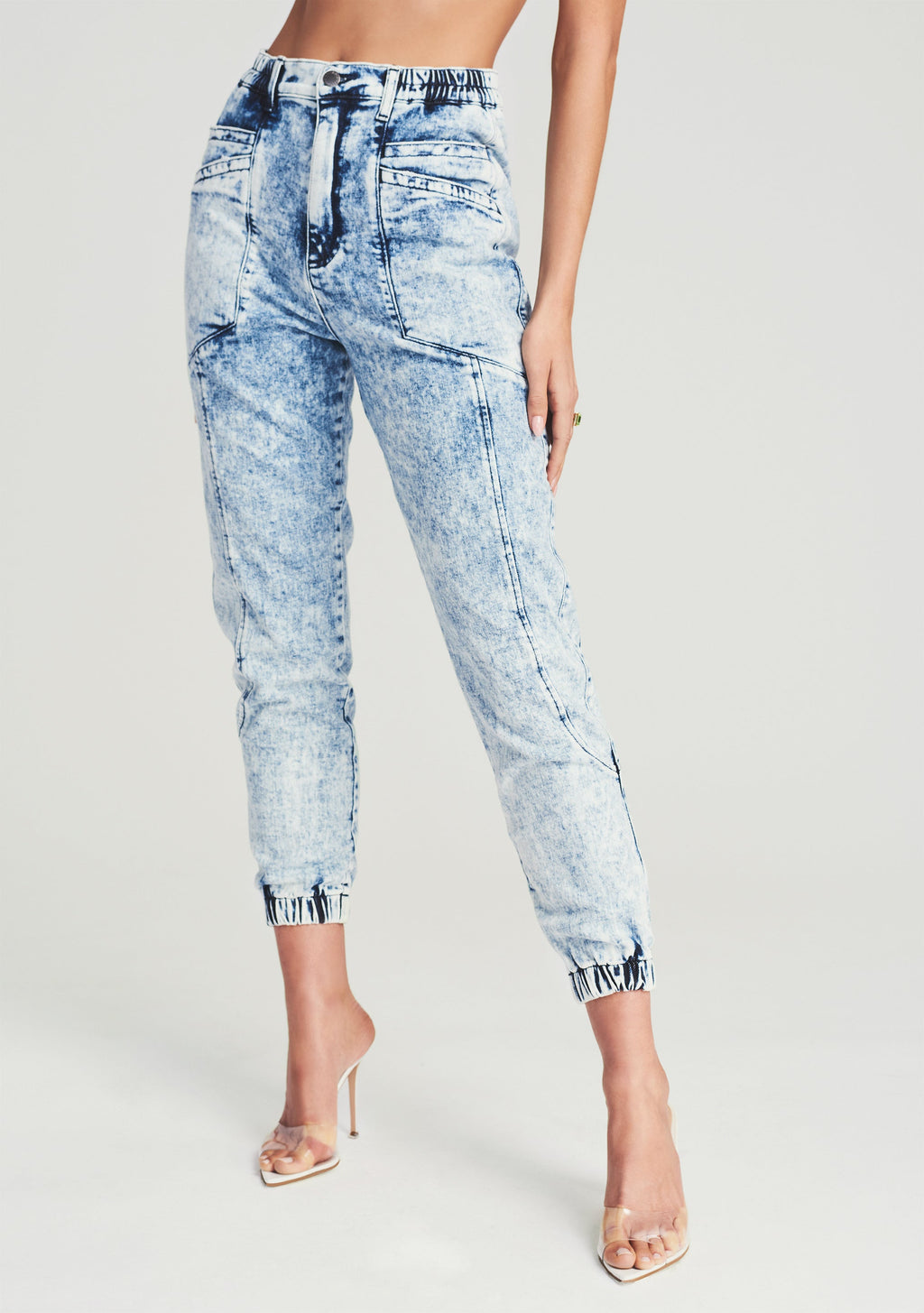 Myla Pant by retrofête in Light Blue Acid, product image 4