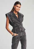 Jackie Vest by retrofête in Hematite, product image 1