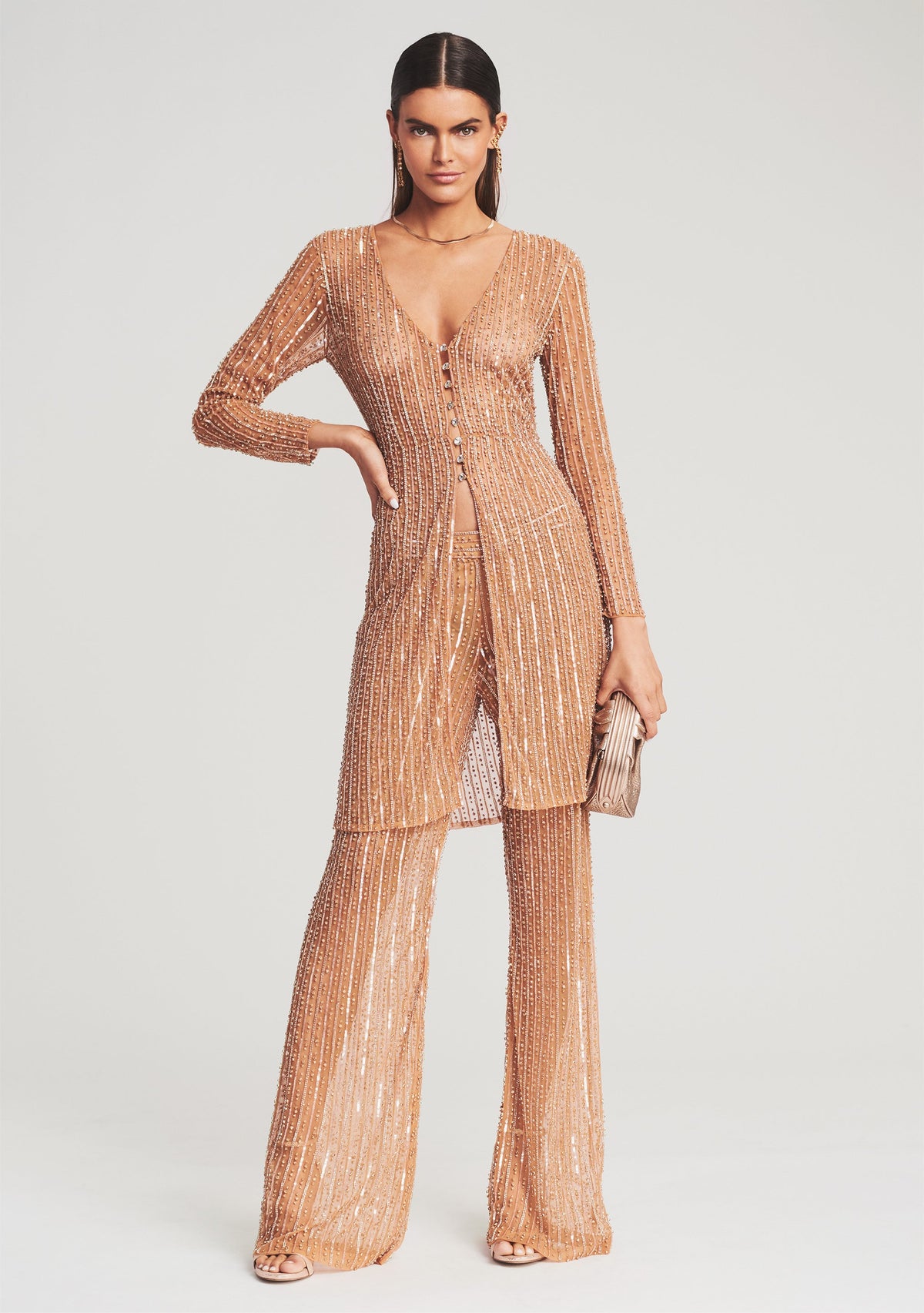 Capri Duster by retrofête in Nude, product image 2