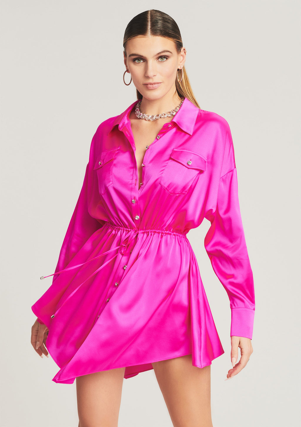 Lee Dress by retrofête in Neon Pink, product image 5