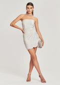 Arabelle Sequin Dress by retrofête in White, product image 1