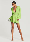 Gabrielle Sequin Robe by retrofête in Lime Green, product image 1