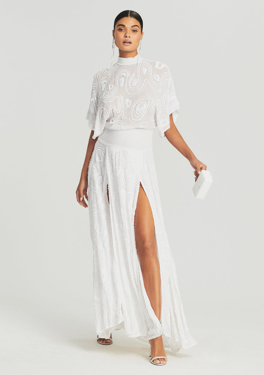 Chloe Dress by retrofête in White, product image 1