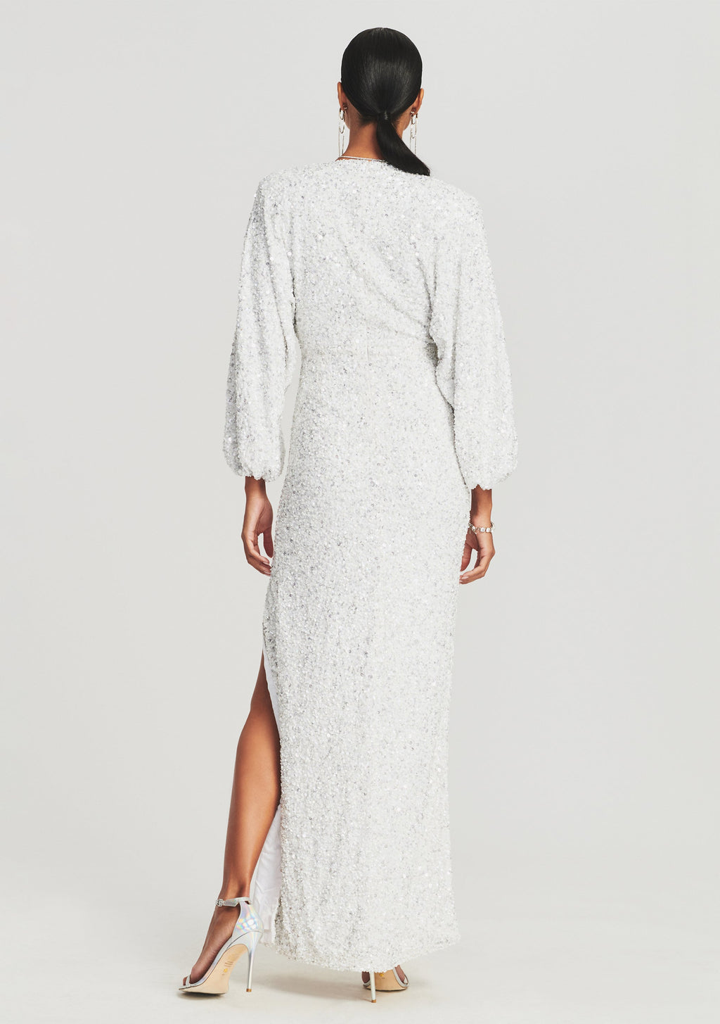 Camille Sequin Dress by retrofête in White, product image 4